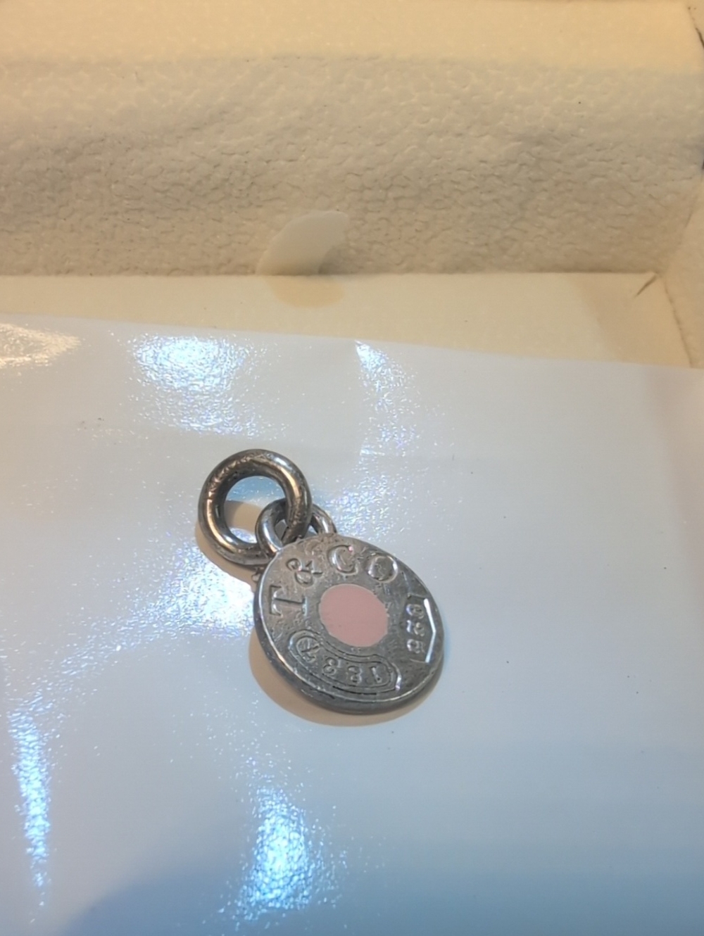 AUTH retired Tiffany & Co. 1837 charm/pendant Spain 825